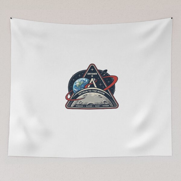 Item preview, NASA Artemis II Moon Mission Patch designed and sold by JustuKitties.
