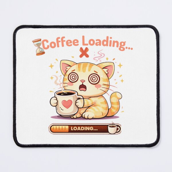 Item preview, No Coffee… System Failure ☕? designed and sold by Kawaii Cosmos Cats.