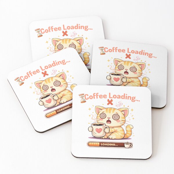 Item preview, No Coffee… System Failure ☕? designed and sold by Kawaii Cosmos Cats.