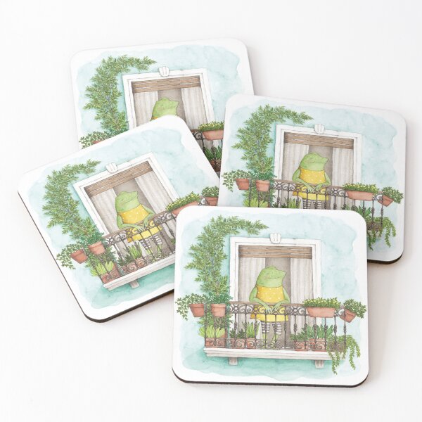 Item preview, Spring on the balcony designed and sold by genoveva ilustracion.