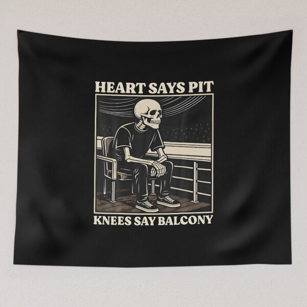 Item preview, Heart Says Pit Knees Say Balcony designed and sold by sonyabirchfield.
