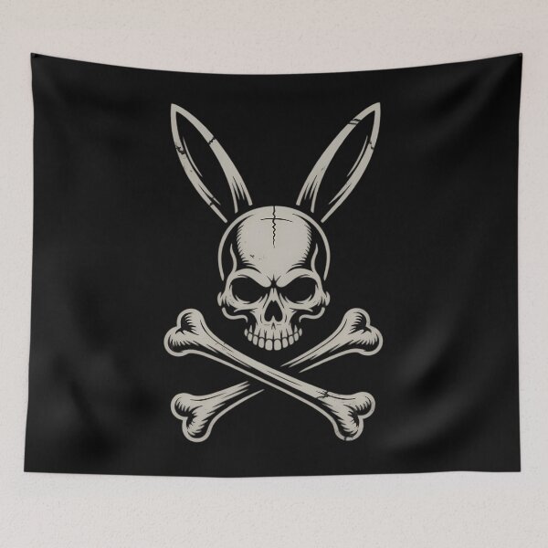Item preview, Jolly Roger Bunny Skull Crossbones Egg Hunt Easter Day designed and sold by TyraYoung.