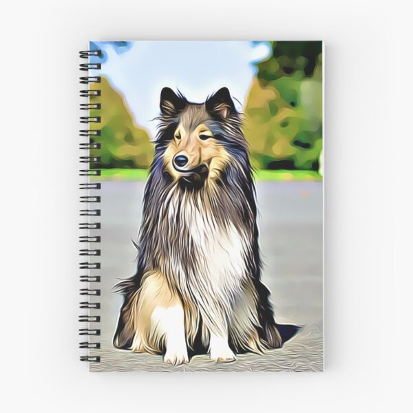 Artikelvorschau, Ein majestätischer Shetland Sheepdog sitzt mit eleganter Haltung da. entworfen und verkauft von ZoroDesign.