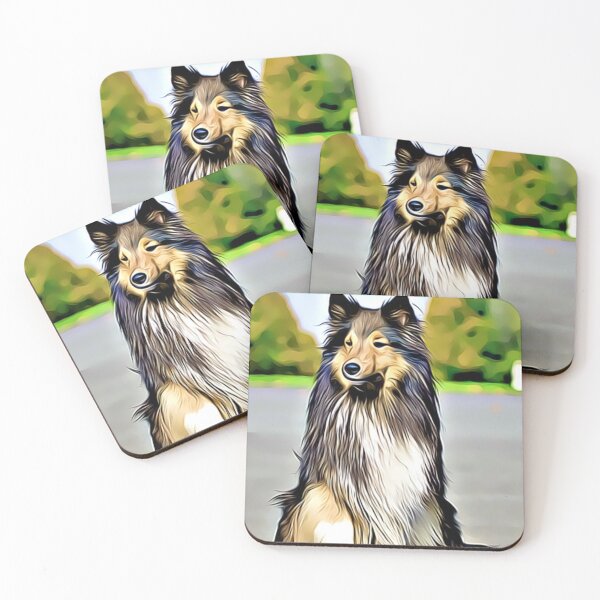 Item preview, A majestic Shetland Sheepdog sitting with elegant poise. designed and sold by ZoroDesign.