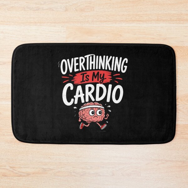 Item preview, Overthinking Is My Cardio Funny Introvert Quote T-Shirt designed and sold by MrDev.