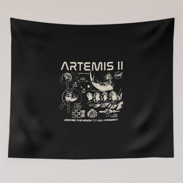 Item preview, Artemis II 2026 Around the moon mission designed and sold by JustuKitties.