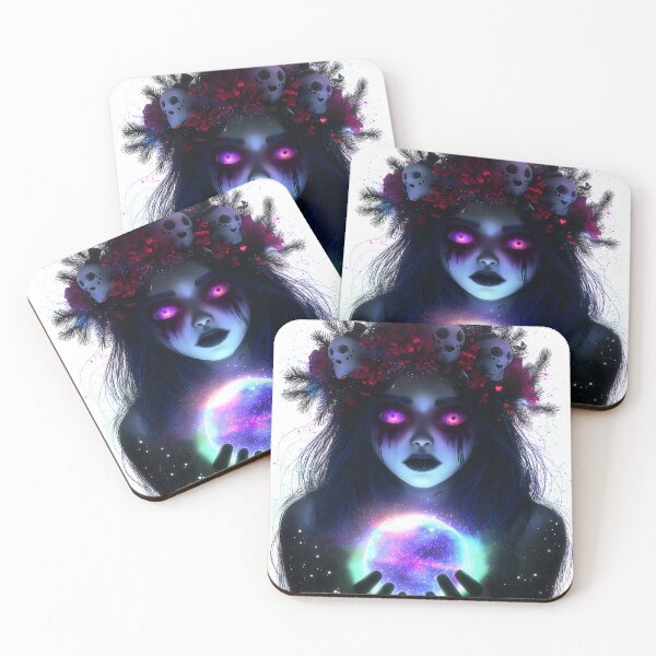 Item preview, She Who Holds the Galaxy Dark Witch Art designed and sold by DonaldWaltersxx.