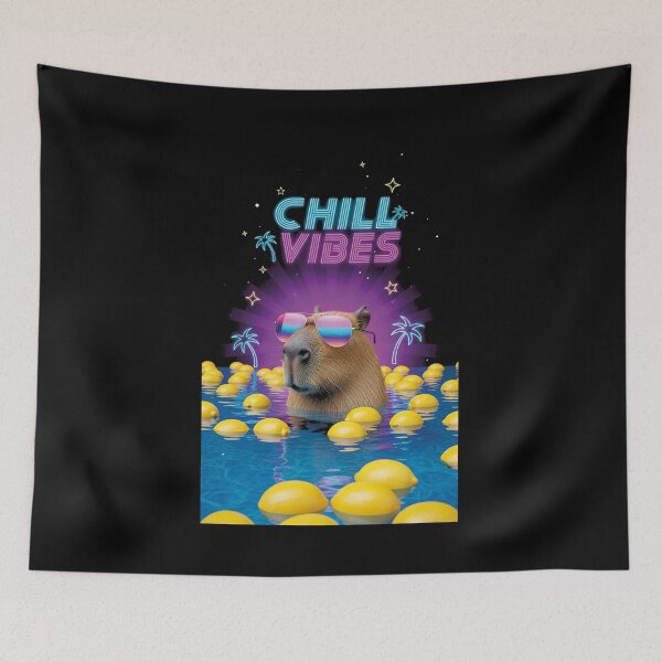 Item preview, Capybara Chill Mode — Zero Stress, Maximum Vibes designed and sold by FlamaC.