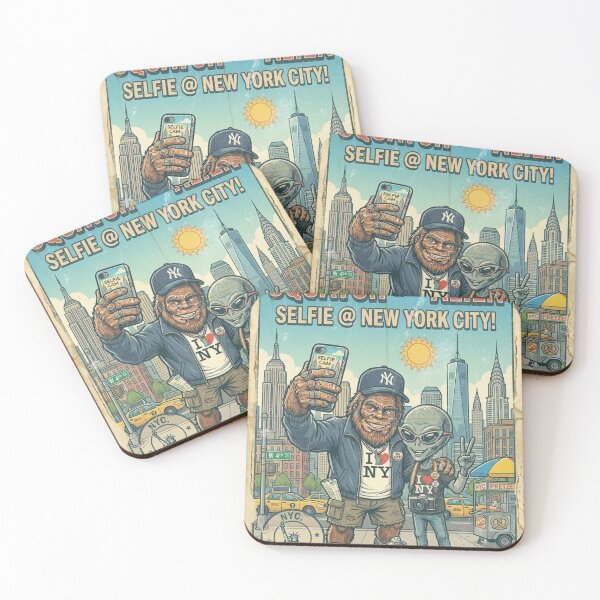 Item preview, Squatch & The Alien Travel - New York designed and sold by 3D SONS SUPPLY.