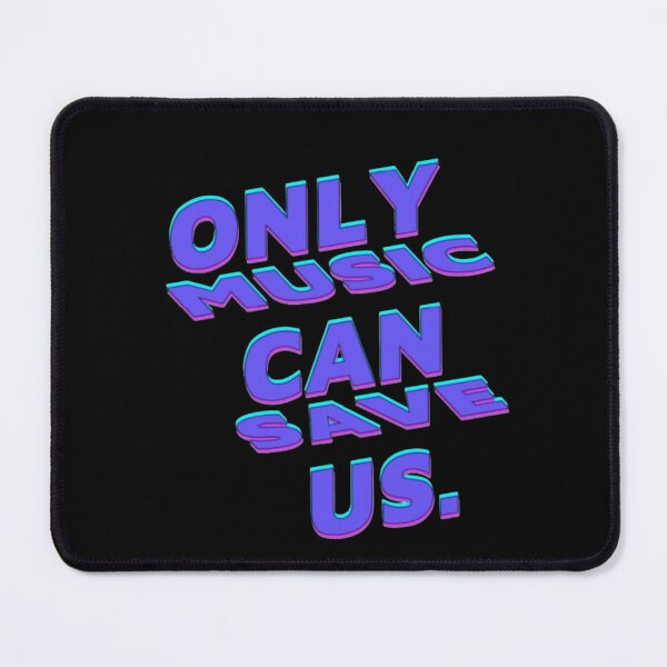 Item preview, Only Music Can Save Us Neon Glow Quote designed and sold by creativerooney.