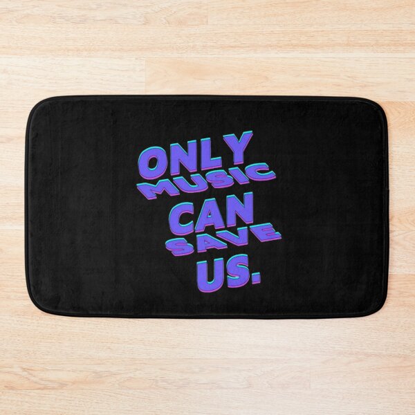Item preview, Only Music Can Save Us Neon Glow Quote designed and sold by creativerooney.