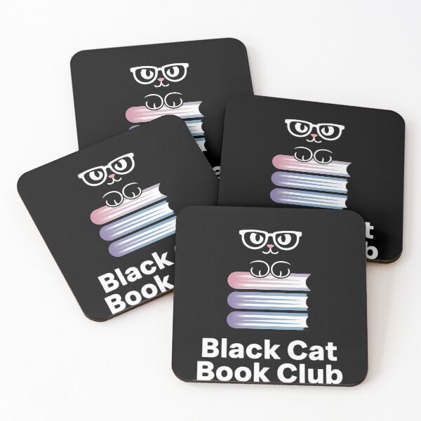 Item preview, Black Cat Book Club Book Lover Bookish Reading for Cat Lover designed and sold by TyraYoung.