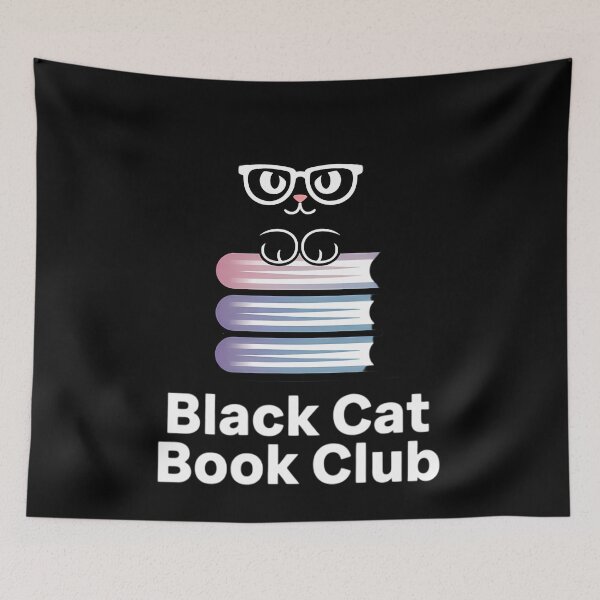 Item preview, Black Cat Book Club Book Lover Bookish Reading for Cat Lover designed and sold by TyraYoung.