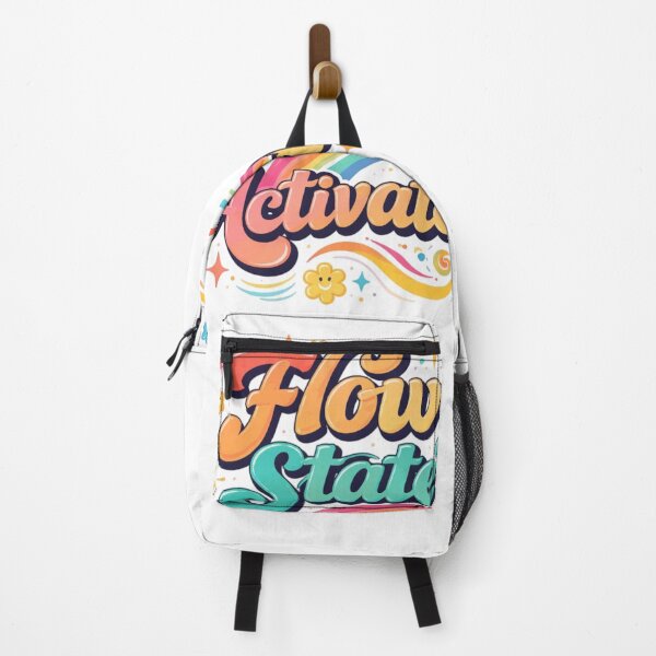 Item preview, Flow State Activated Retro Typography Design | Motivational Aesthetic Quote | Productivity Mindset Art designed and sold by Sanika arts .