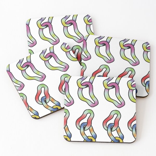 Item preview, Rainbow Wiggle Chains Pattern designed and sold by sleepyheadedbb.