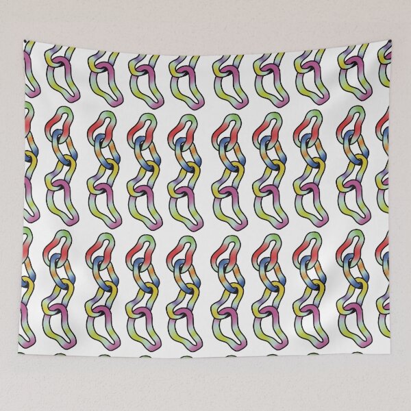 Item preview, Rainbow Wiggle Chains Pattern designed and sold by sleepyheadedbb.