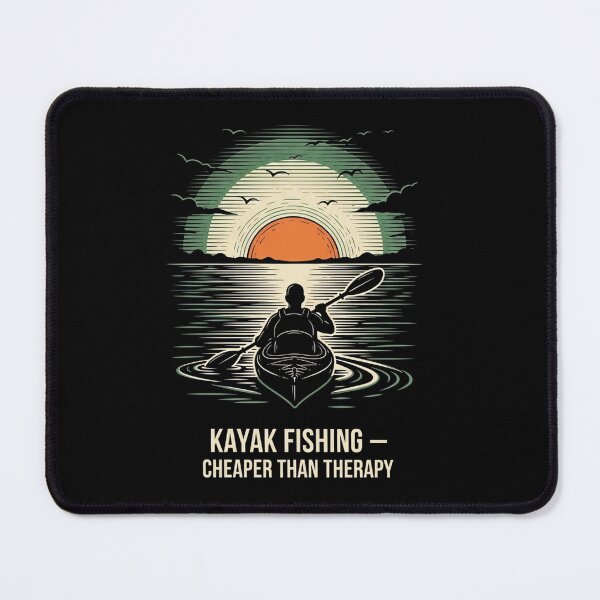 Item preview, Kayak Fishing Is My Therapy — Tight Lines & Good Vibes designed and sold by FlamaC.