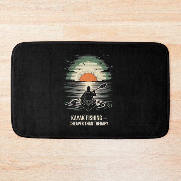 Item preview, Kayak Fishing Is My Therapy — Tight Lines & Good Vibes designed and sold by FlamaC.