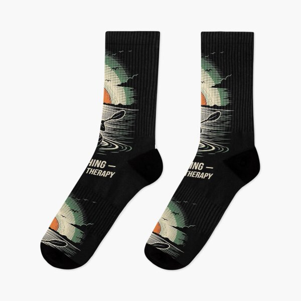 Item preview, Kayak Fishing Is My Therapy — Tight Lines & Good Vibes designed and sold by FlamaC.