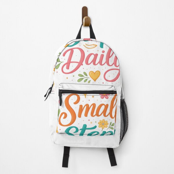 Item preview, Small Steps Daily Motivational Quote Typography Design | Positive Mindset Growth Inspiration Aesthetic Minimal Art designed and sold by Sanika arts .