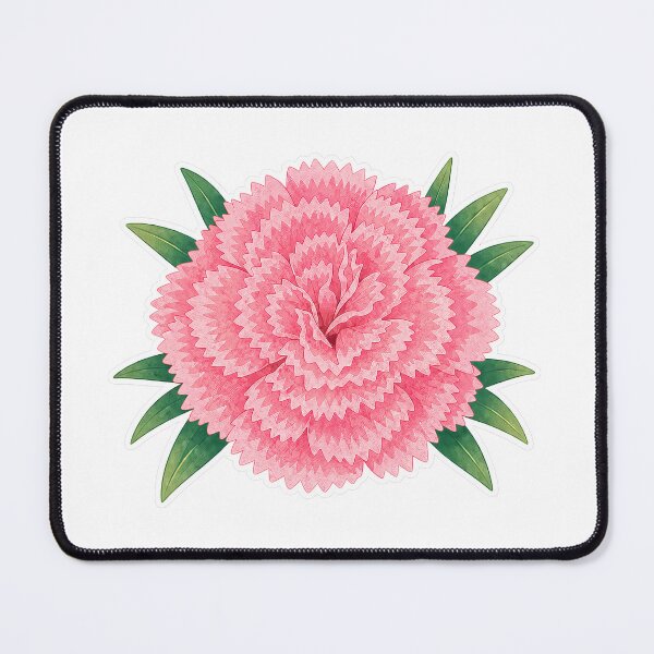 Item preview, Carnation Flower Sticker | Pink Botanical Close-Up Illustration | Carnation Gift for Flower Lover designed and sold by Symbol Universe.