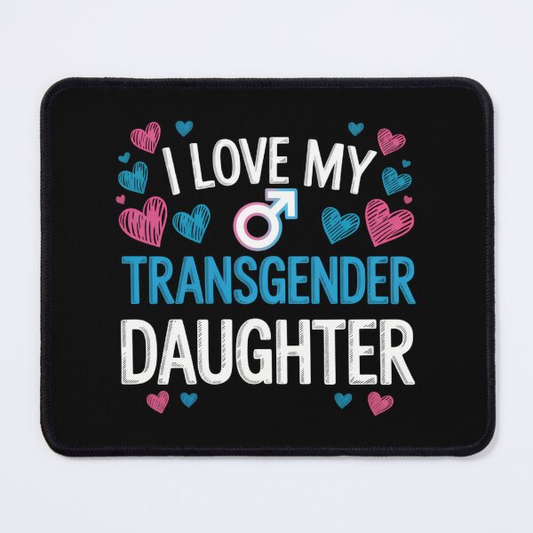 Item preview, I Love My Transgender Daughter Trans Pride Flag Ally Mom Dad designed and sold by TyraYoung.