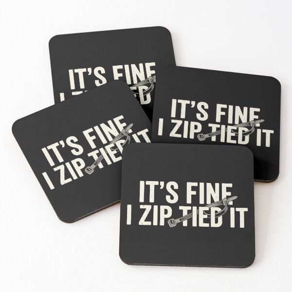Item preview, It's Fine I Zip Tied It Funny Handyman Repairman Dad Jokes designed and sold by Artifyo.