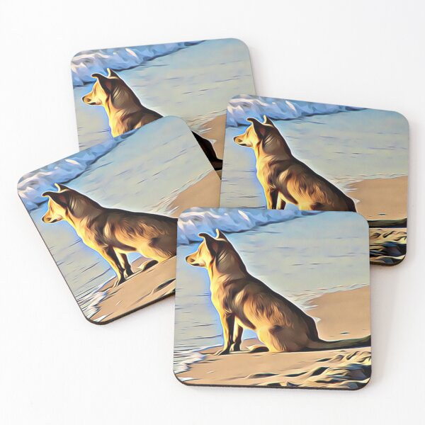Item preview, A contemplative dog gazing at the ocean waves. designed and sold by ZoroDesign.