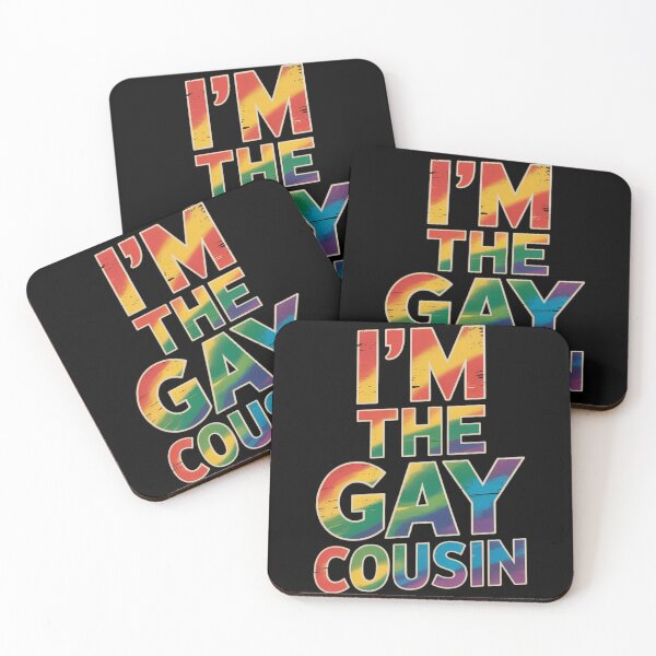 Item preview, I'm The Gay Cousin Rainbow Distressed Grunge Text designed and sold by TyraYoung.