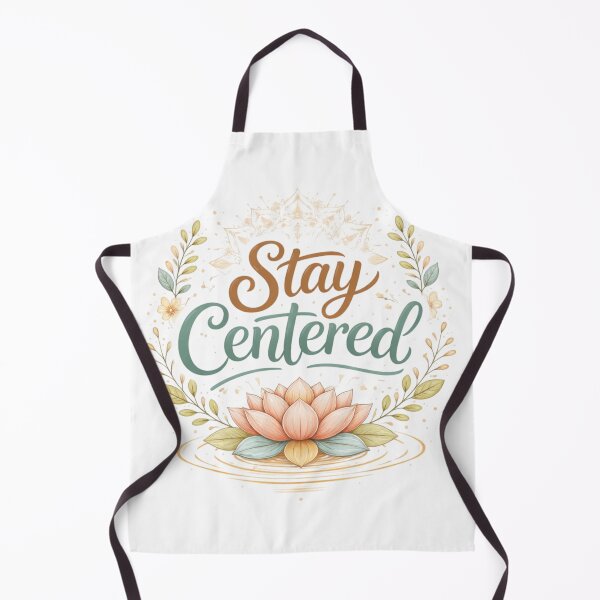 Item preview, Stay Centered Lotus Mandala Design – Mindfulness Yoga Aesthetic Quote Art, Calm Spiritual Meditation Typography designed and sold by Sanika arts .