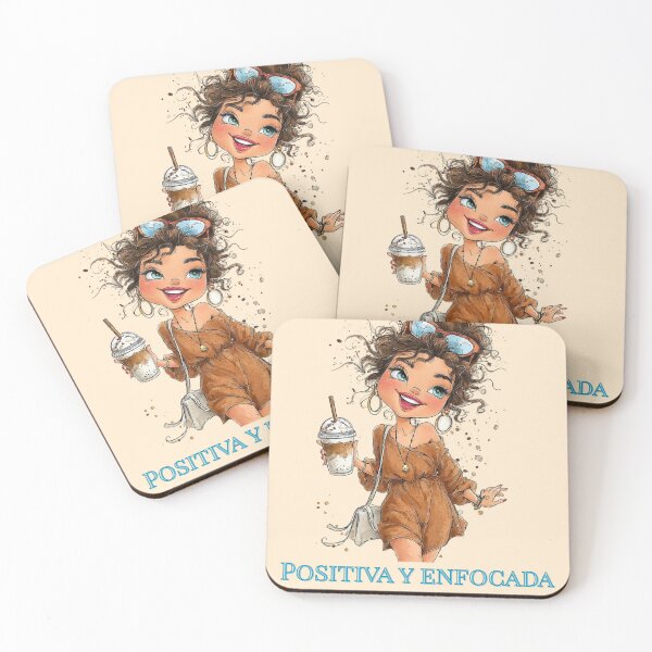 Item preview, Positive and Focused - Soul-Hugging Phrases - Vintage Girl designed and sold by Tania|Palabras que abrazan el alma .