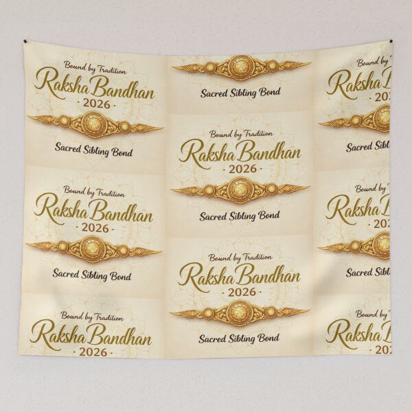 Item preview, Raksha Bandhan Love Thread Festival Sibling Bond Indian Cultural Celebration Art designed and sold by VectorJoy.