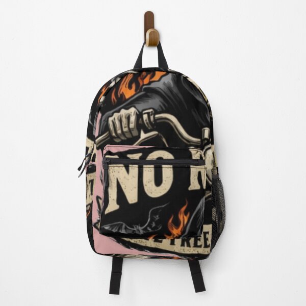 Item preview, No Rules Live Free Stay Wild Biker Skull Reaper designed and sold by PrintRavista.