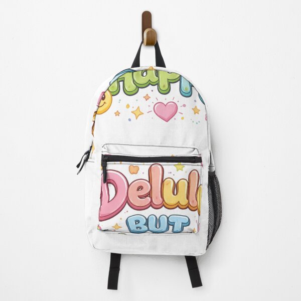 Item preview, Delulu But Happy Cute Aesthetic Quote | Funny Positive Vibes Y2K Typography Design designed and sold by Sanika arts .