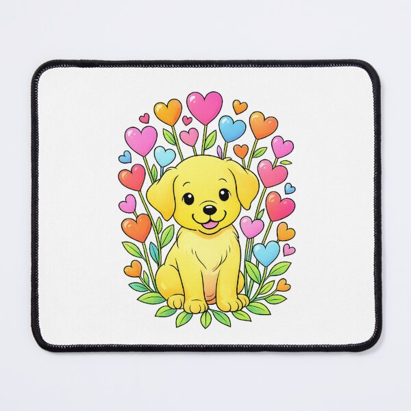 Item preview, Dog and Flowers Cute Floral Pet Art designed and sold by SoftSproutstu.