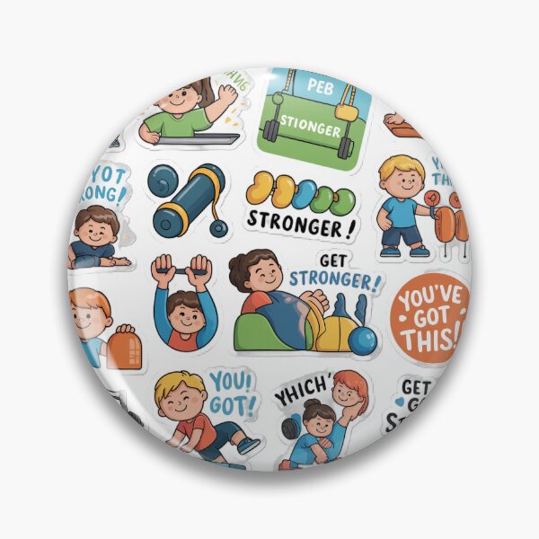 Item preview, Physical Therapist Sticker Pack designed and sold by Medical Inspired Designs.