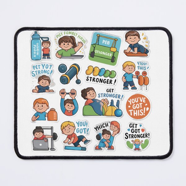 Item preview, Physical Therapist Sticker Pack designed and sold by Medical Inspired Designs.