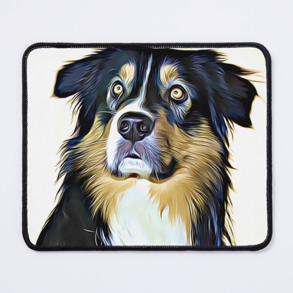 Item preview, A mesmerizing Australian Shepherd with a captivating gaze. designed and sold by ZoroDesign.