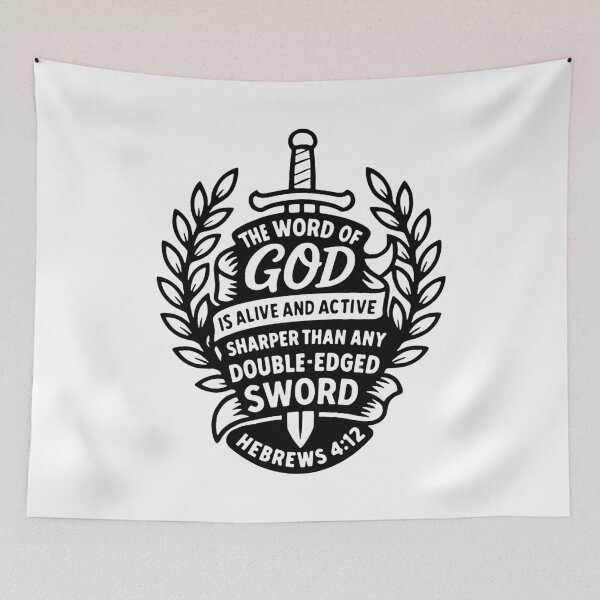 Item preview, Hebrews 4:12 For The Word of God is Alive and Active designed and sold by plushism.
