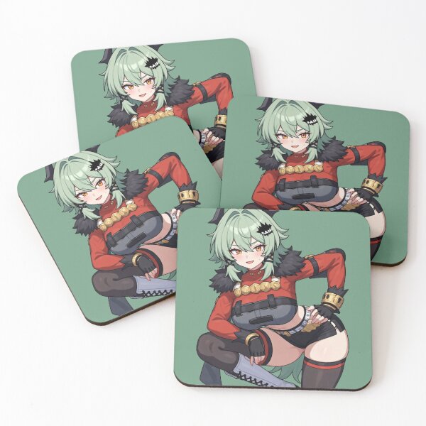 Item preview, Crimson Horned Rebel - Mint Hair Punk Maiden designed and sold by Jimakmo.
