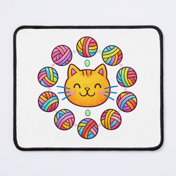 Item preview, Cat Face Mandala Intricate Floral Design designed and sold by SoftSproutstu.