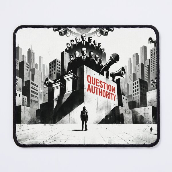 Item preview, Question Authority Modern Protest Aesthetic Graphic Artwork designed and sold by TheTSauce.