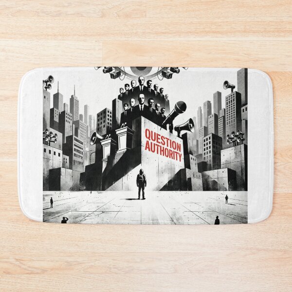 Item preview, Question Authority Modern Protest Aesthetic Graphic Artwork designed and sold by TheTSauce.
