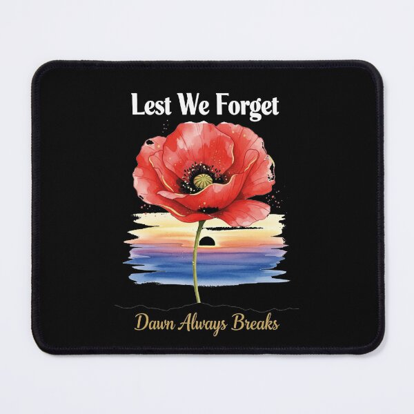 Item preview, Lest We Forget — Dawn Always Breaks — ANZAC Tribute Poster designed and sold by FlamaC.