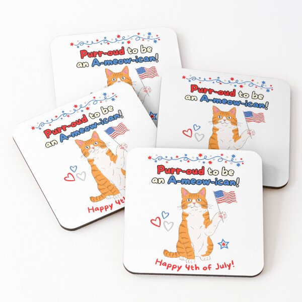 Item preview, 4 de julio, orgulloso de ser un gato naranja ameucano designed and sold by MYCatStuff.