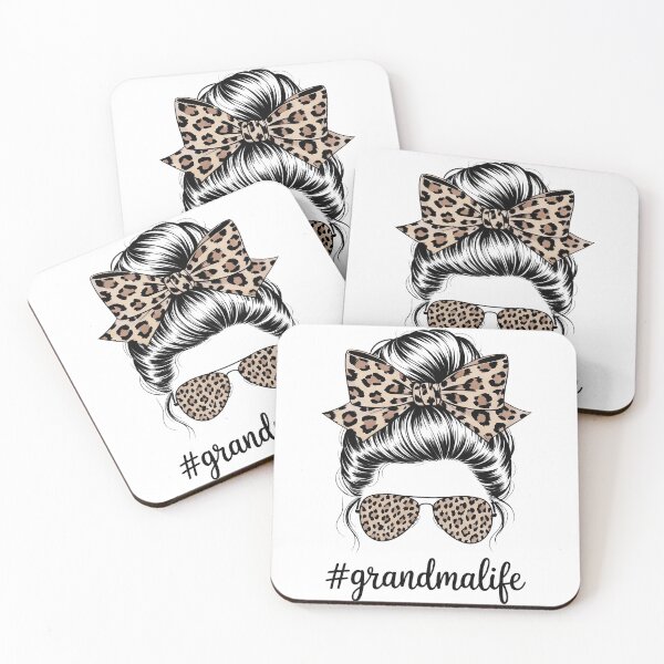 Item preview, Grandma Life Bleached Leopard Messy Bun Mother's day designed and sold by TyraYoung.