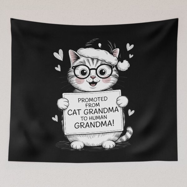 Item preview, promoted from cat grandma to human grandma 2026 designed and sold by TyraYoung.