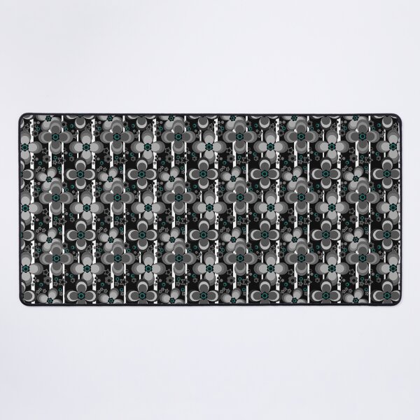 Item preview, Black and white floral pattern designed and sold by fuzzyfox.