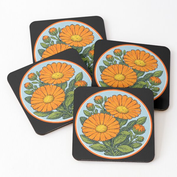 Item preview,  Orange Calendula designed and sold by Jennifer Chiera.