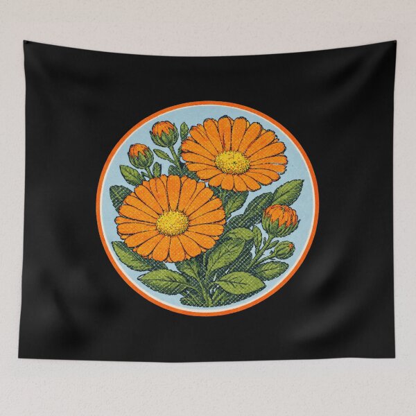 Item preview,  Orange Calendula designed and sold by Jennifer Chiera.